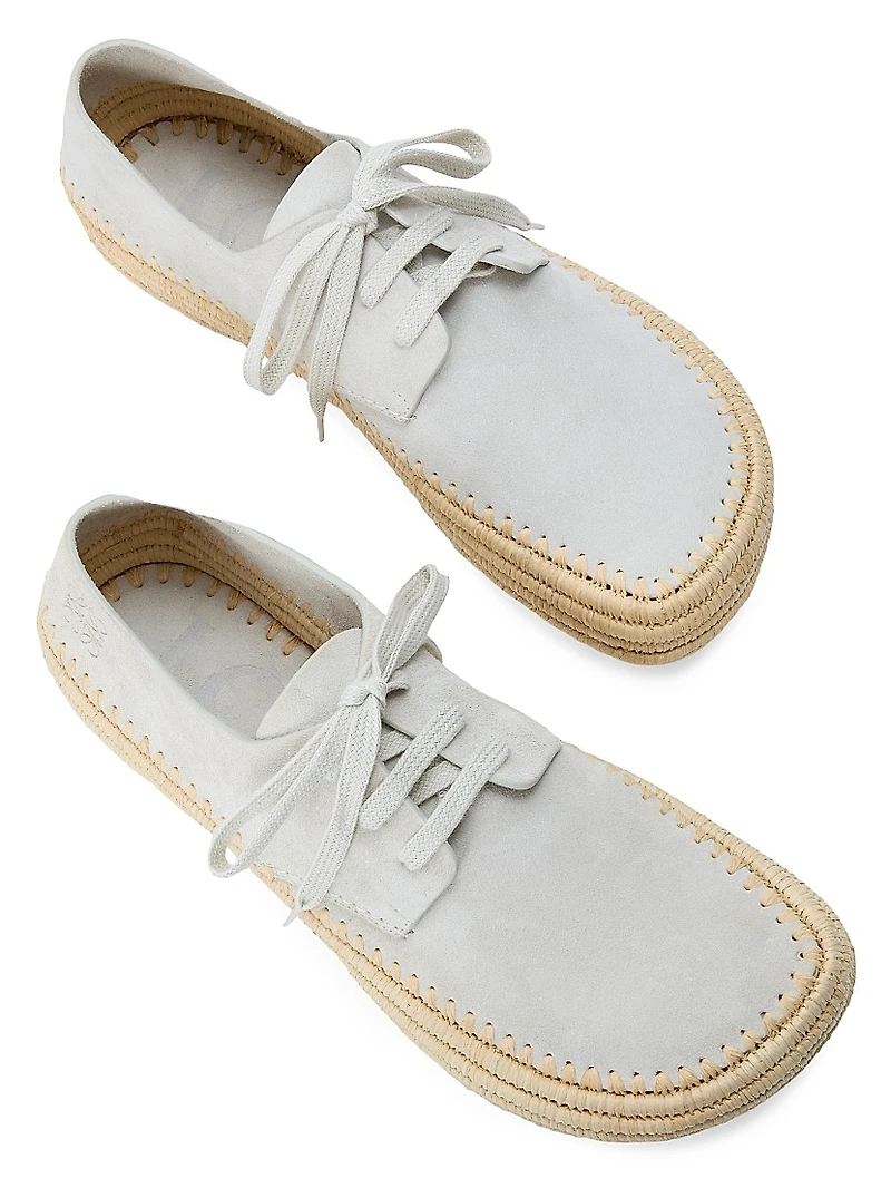 Rio Suede Lace-Up Espadrilles
