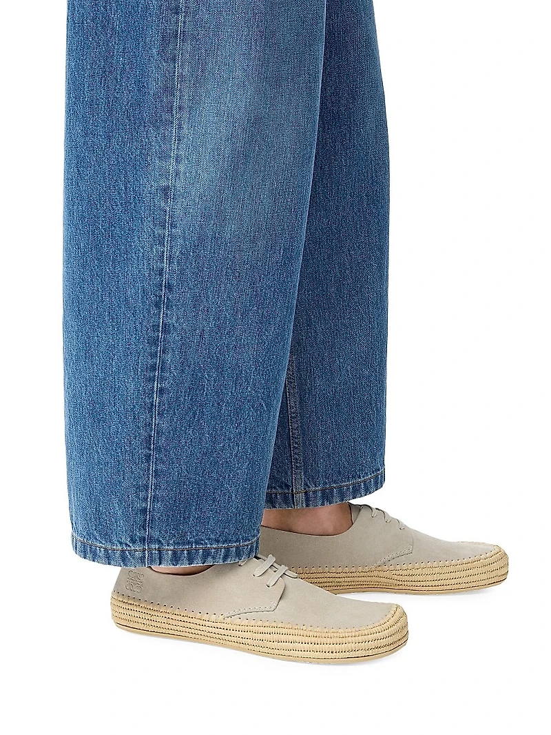Rio Suede Lace-Up Espadrilles