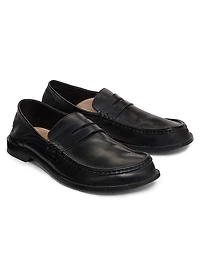 Campo Flap Back Leather Penny Loafers