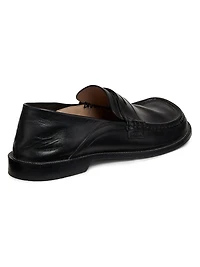 Campo Flap Back Leather Penny Loafers