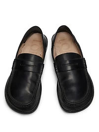 Campo Flap Back Leather Penny Loafers