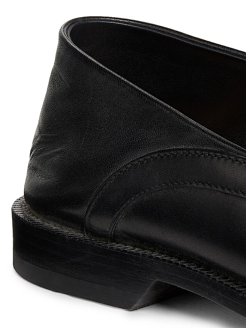 Campo Flap Back Leather Penny Loafers