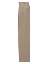 Wide-Leg Pants in Caviar Wool