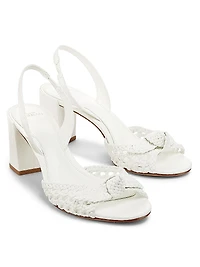 Easy Clarita 75MM Leather Slingback Sandals