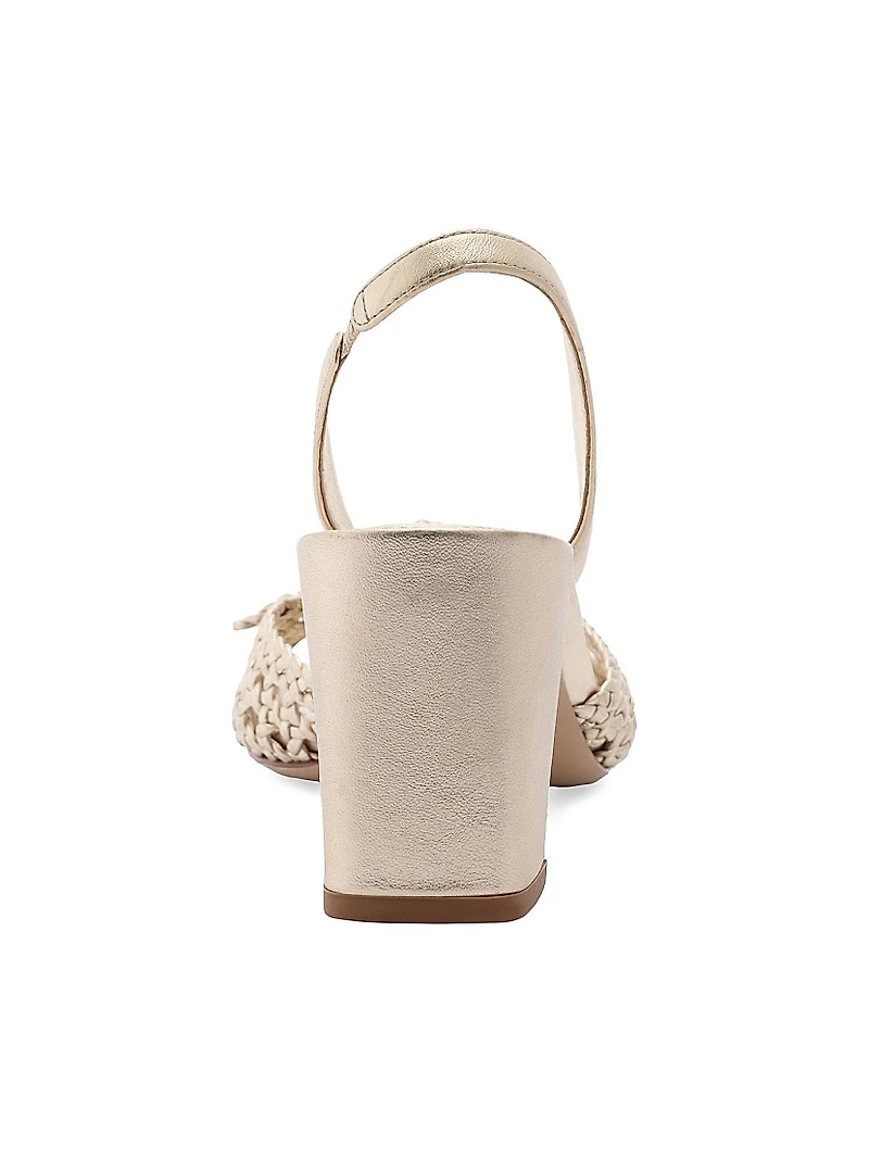Easy Clarita Tresse 70MM Leather Sandals