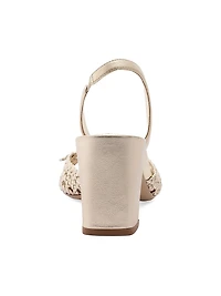 Easy Clarita Tresse 70MM Leather Sandals