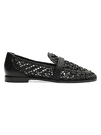 Jane Tresse Woven Leather Loafers
