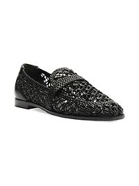 Jane Tresse Woven Leather Loafers