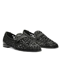 Jane Tresse Woven Leather Loafers