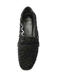 Jane Tresse Woven Leather Loafers