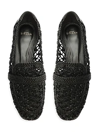Jane Tresse Woven Leather Loafers