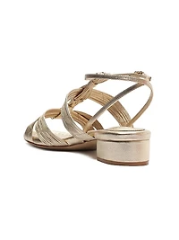 Olga 30MM Metallic Leather Sandals
