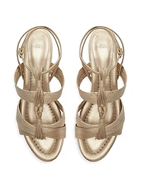 Olga 30MM Metallic Leather Sandals