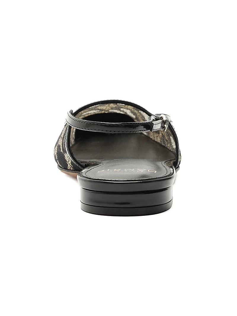 Olivia Lace Slingback Flats