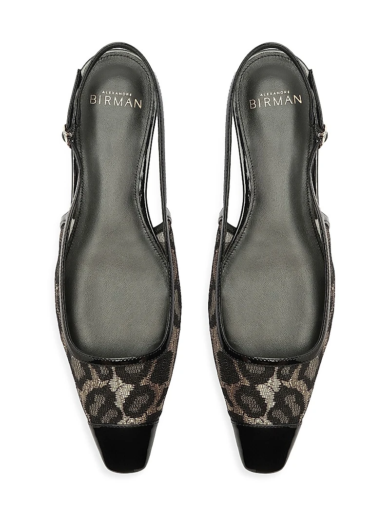 Olivia Lace Slingback Flats