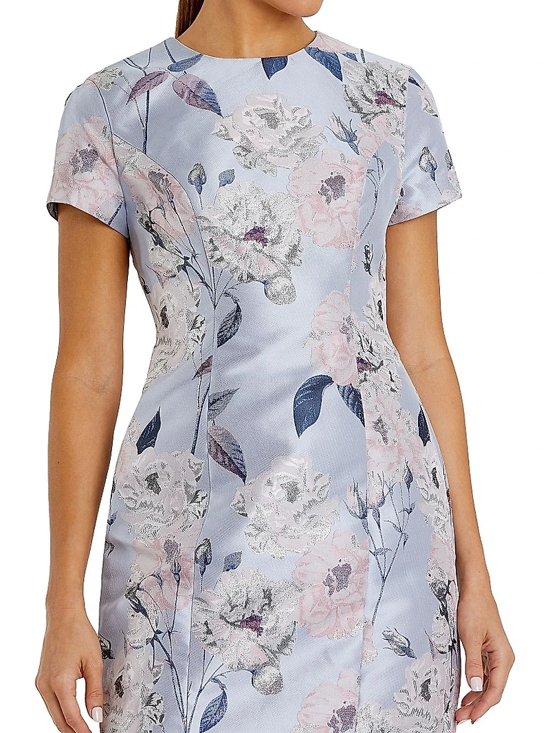 Floral Cap-Sleeve Minidress