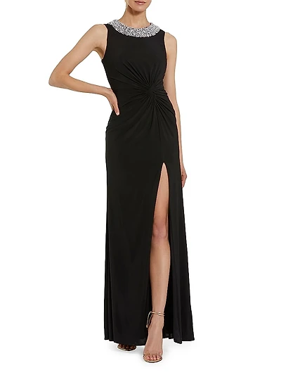 Ieena Beaded Twist Gown