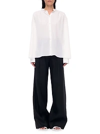 Gathered Voile Blouse