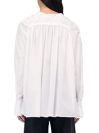 Gathered Voile Blouse