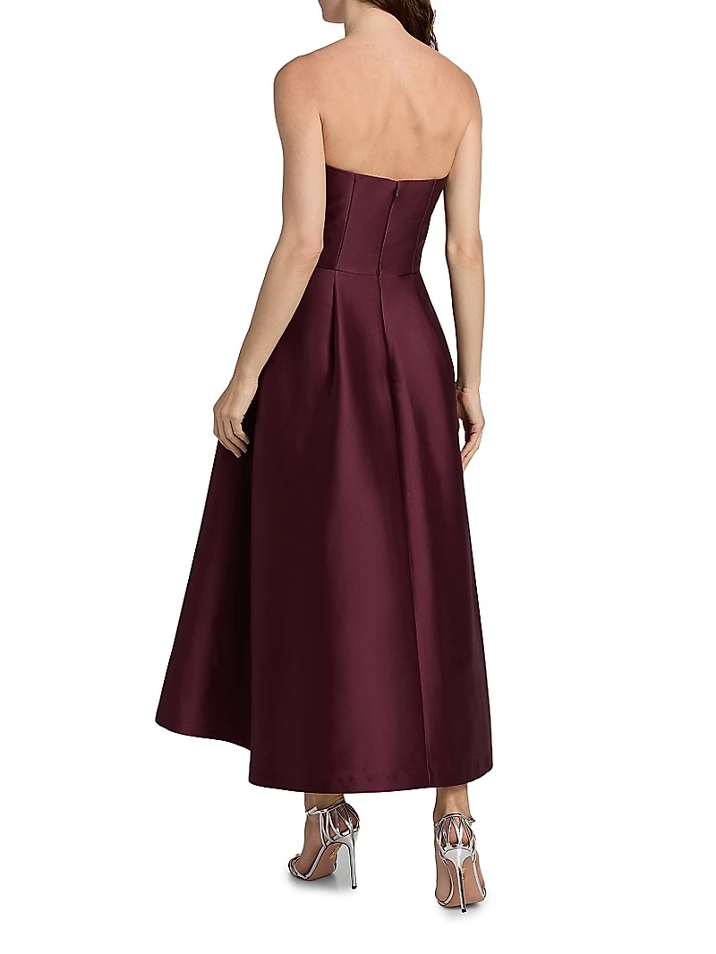 Shay Strapless Tea-Length Dress