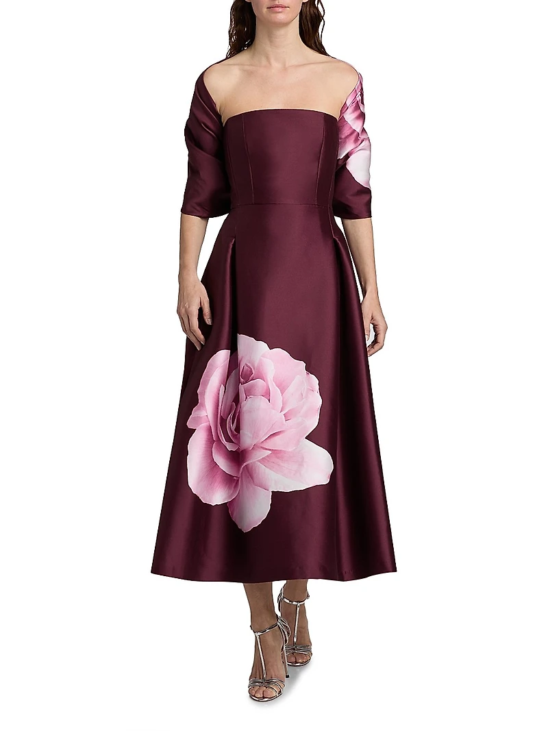 Shay Strapless Tea-Length Dress