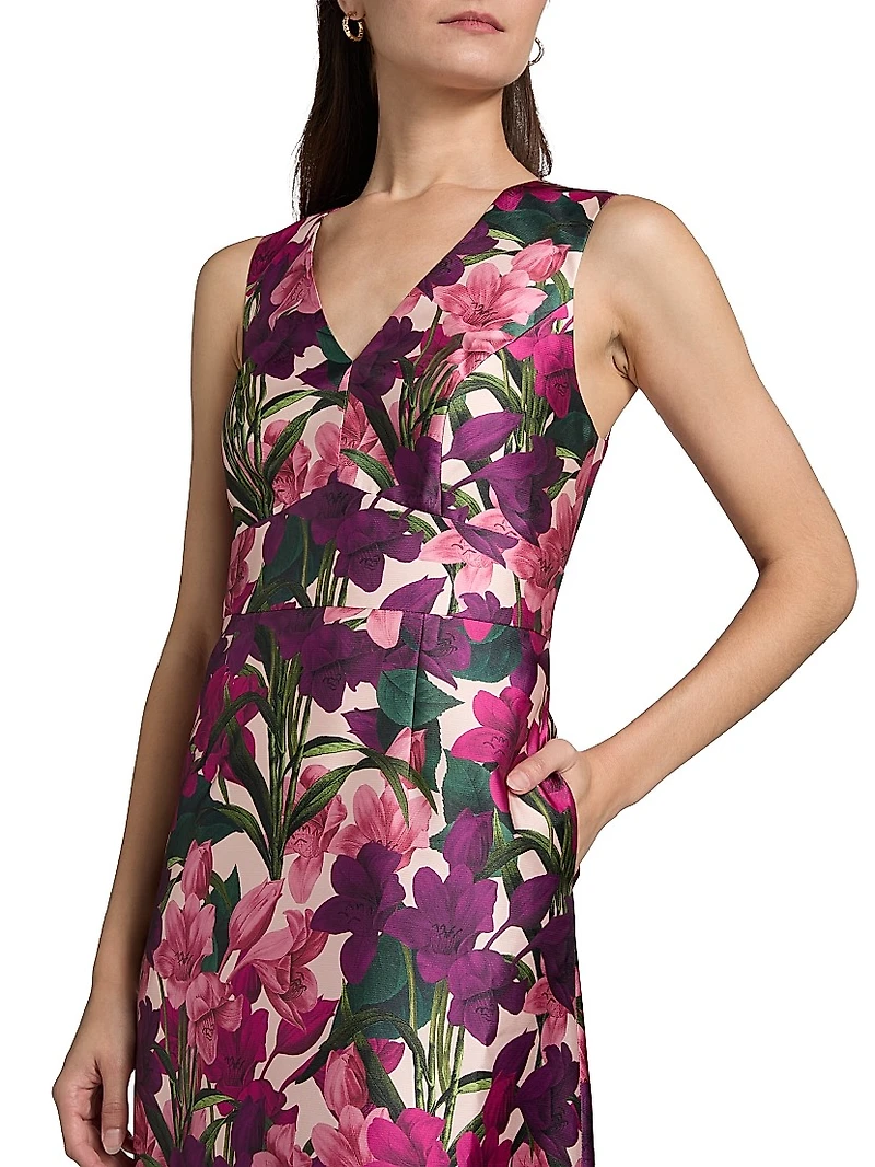 Rori Floral Tiered Gown