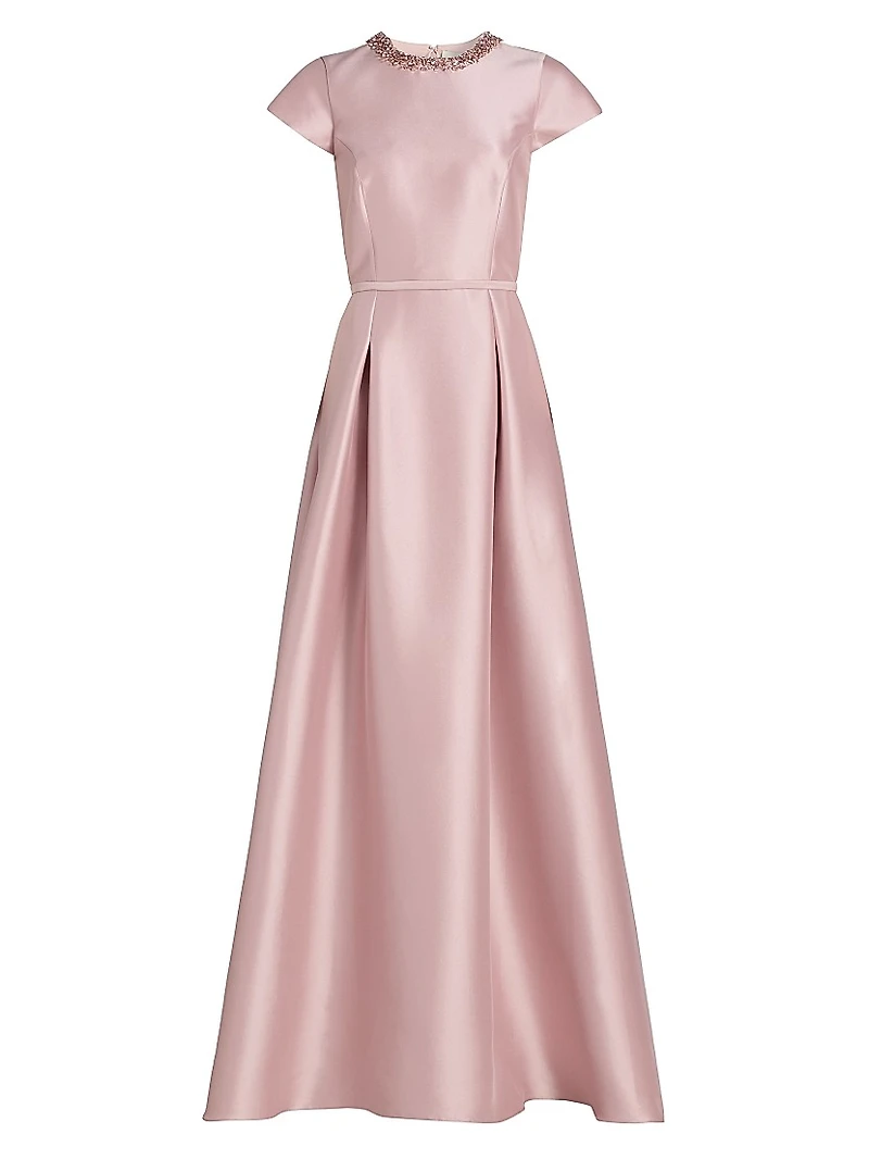 Blythe Embellished Satin Gown
