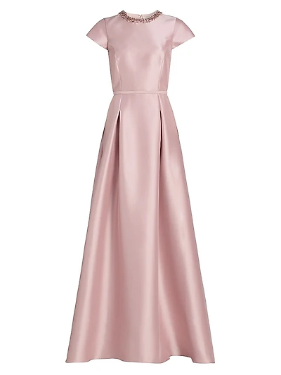 Blythe Embellished Satin Gown