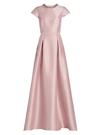 Blythe Embellished Satin Gown