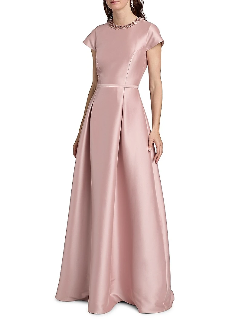 Blythe Embellished Satin Gown