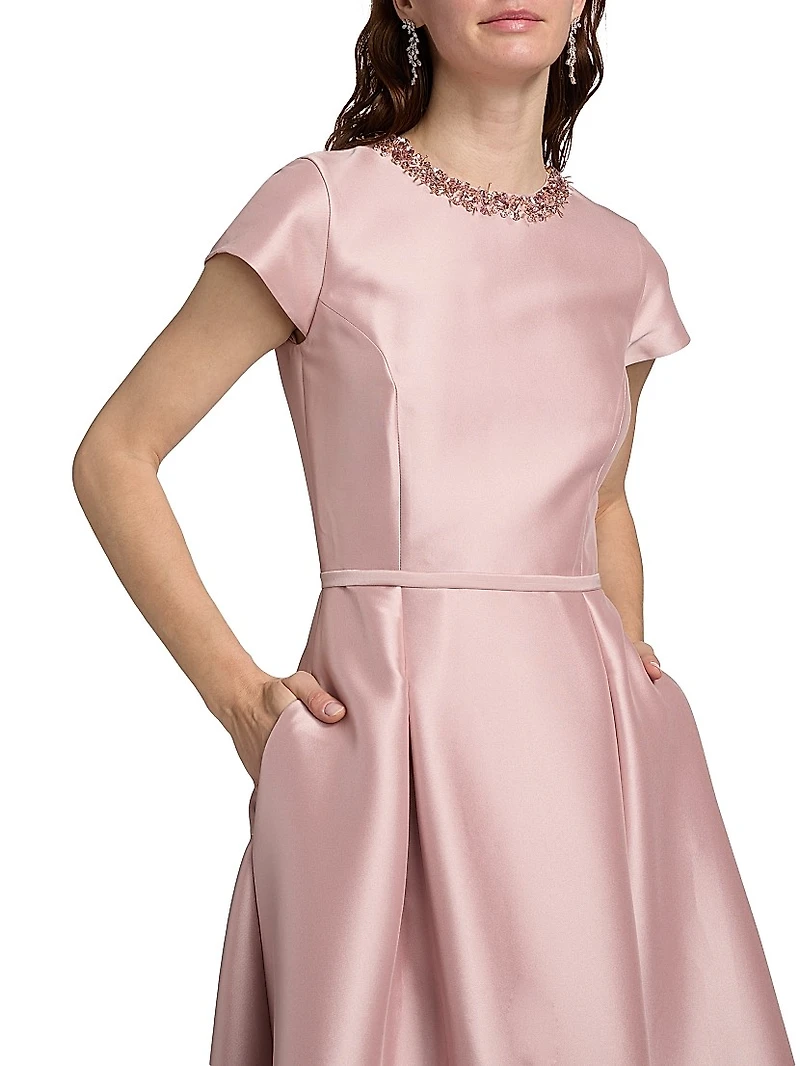 Blythe Embellished Satin Gown