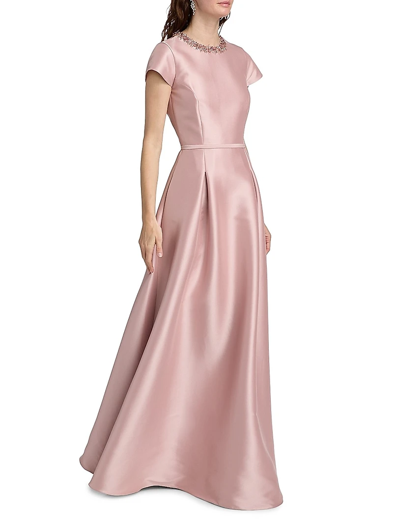 Blythe Embellished Satin Gown