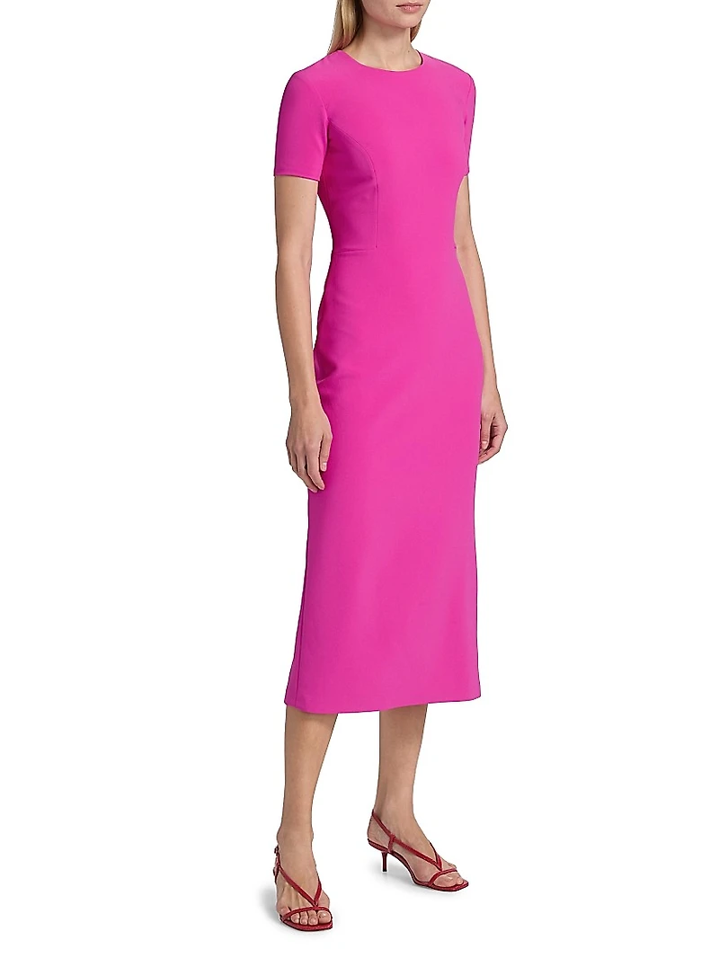 Tamara Back-Slit Midi-Dress