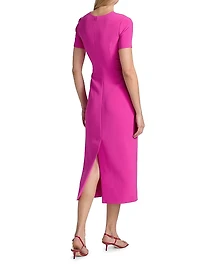 Tamara Back-Slit Midi-Dress