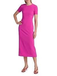 Tamara Back-Slit Midi-Dress