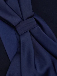 Estrella Stretch-Crepe One-Shoulder Gown