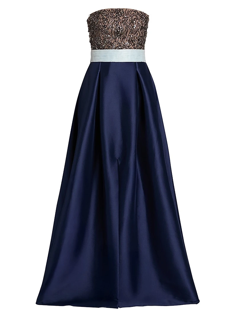 Colette Strapless Embellished Gown
