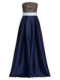 Colette Strapless Embellished Gown
