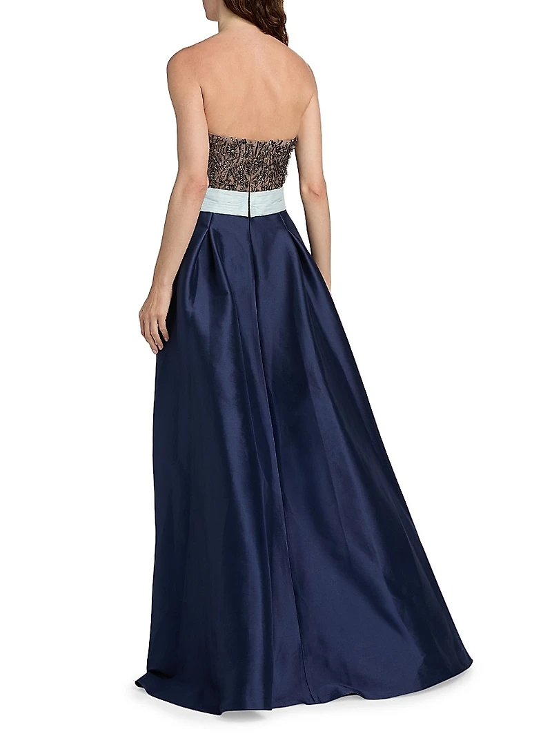Colette Strapless Embellished Gown