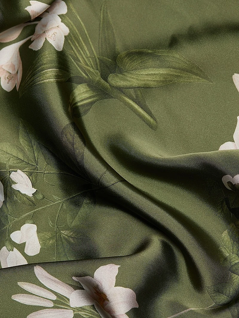 Mae Floral Satin Gown