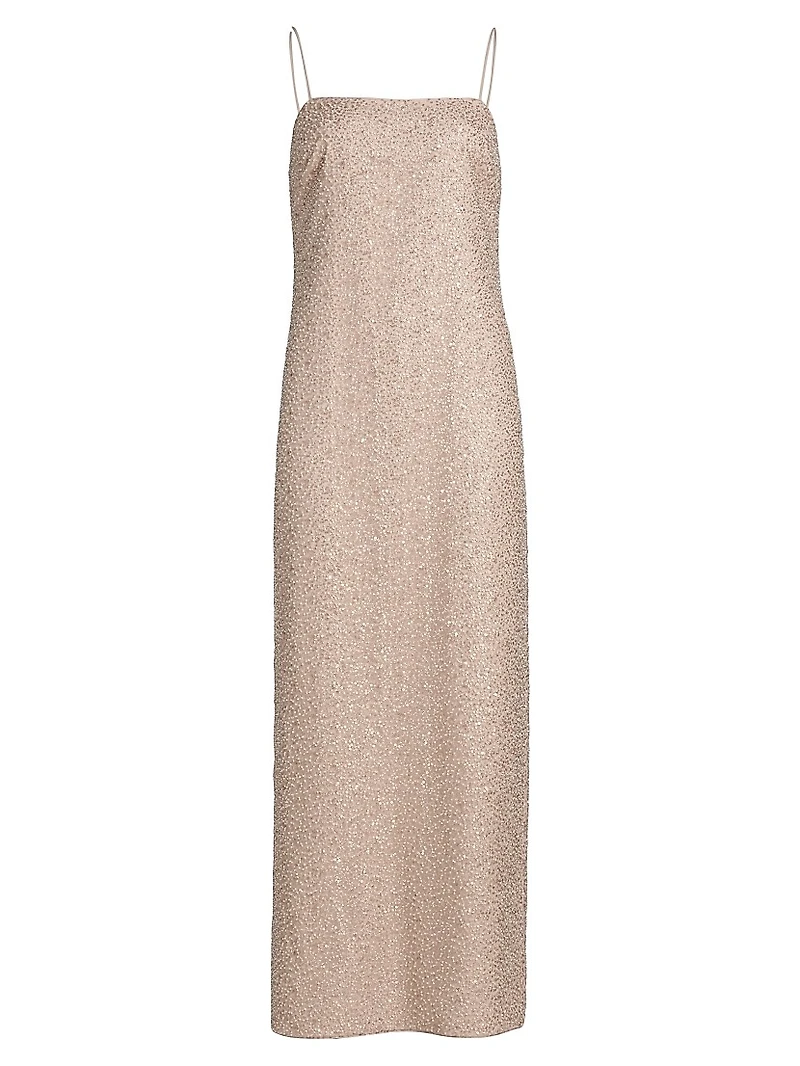 Anastasia Sequined Sheath-Style Cocktail Dress