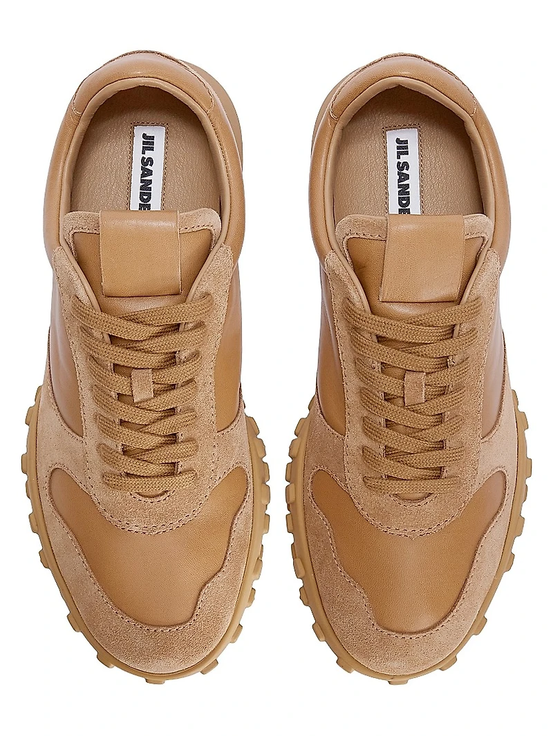 Moon Low-Top Leather Sneakers