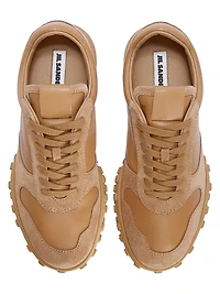 Moon Low-Top Leather Sneakers