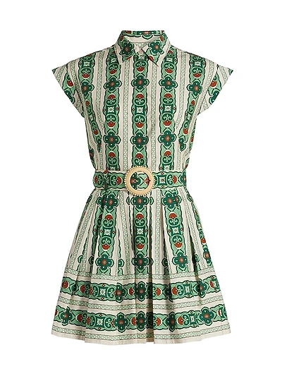 Octavia Floral Belted Minidress