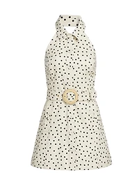 Parker Polka Dot Halter Minidress