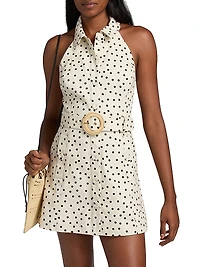 Parker Polka Dot Halter Minidress