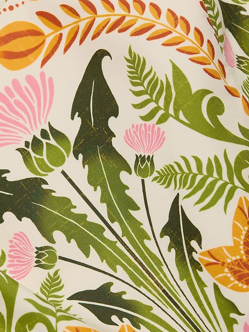 Laia Printed Tie-Strap Minidress