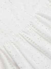 Melanie Embroidered Eyelet Maxi Skirt