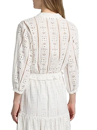 Perrin Eyelet Drawstring Top