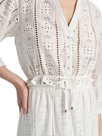 Perrin Eyelet Drawstring Top